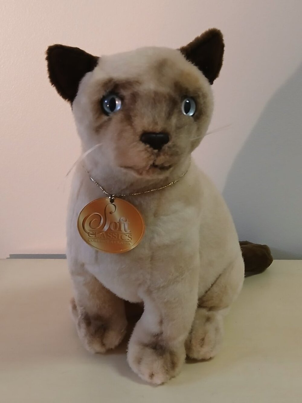 Soft Classics Collect A Classic plush siamese cat - 13 inches sitting